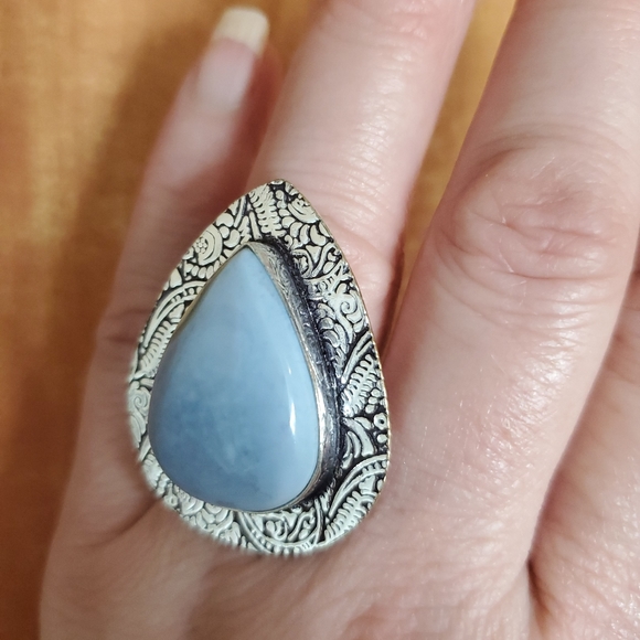 New Owyhee Opal 925 Silver Ring. - Picture 2 of 7